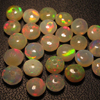 25 Pcs - AAAA - Best Quality Of Ethiopian Opal - Every Single Beads Have Flashy Fire Highest Quality Smooth Polished Rondell Beads Size 4 mm